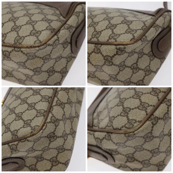 GUCCI GG Supreme Shoulder Bag PVC Beige Gold - Picture 16 of 16
